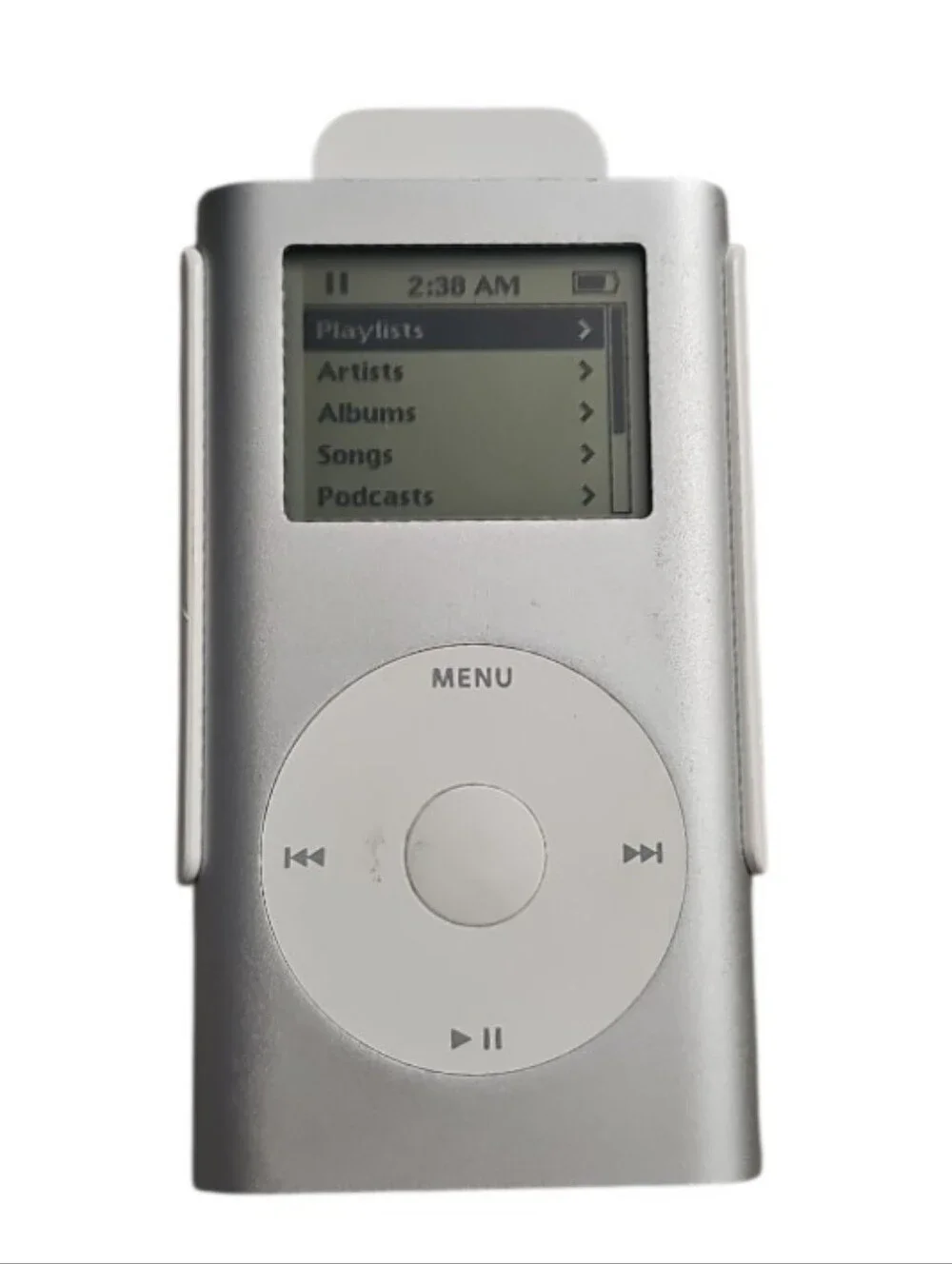 Apple iPod Nano 1st Gen 4GB Silver A1051 MP3 Player w Clip + Cable Vintage Works